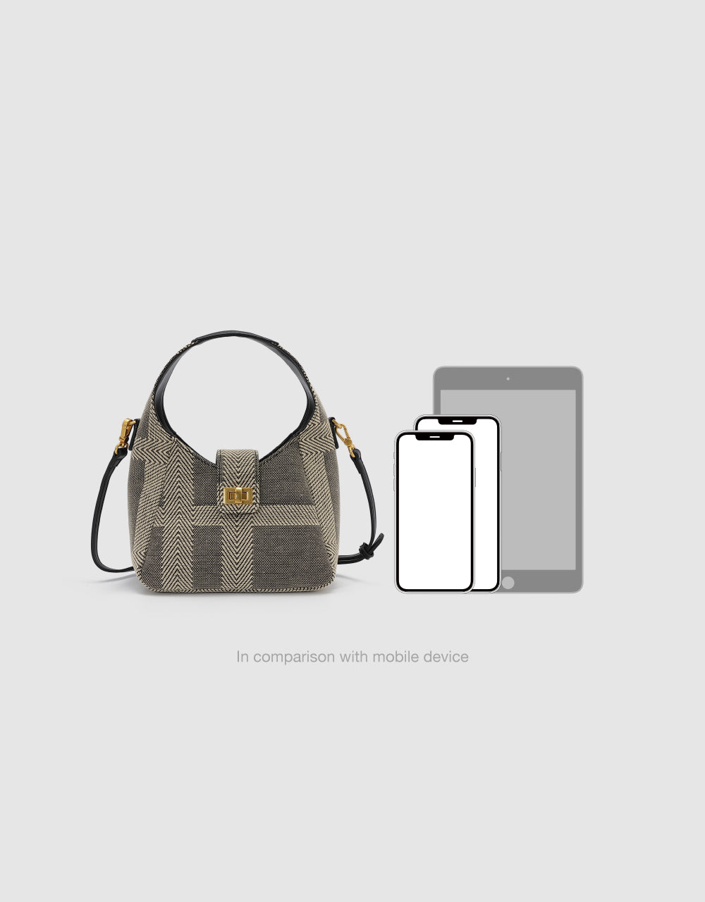 Turn-Lock Shoulder Bag