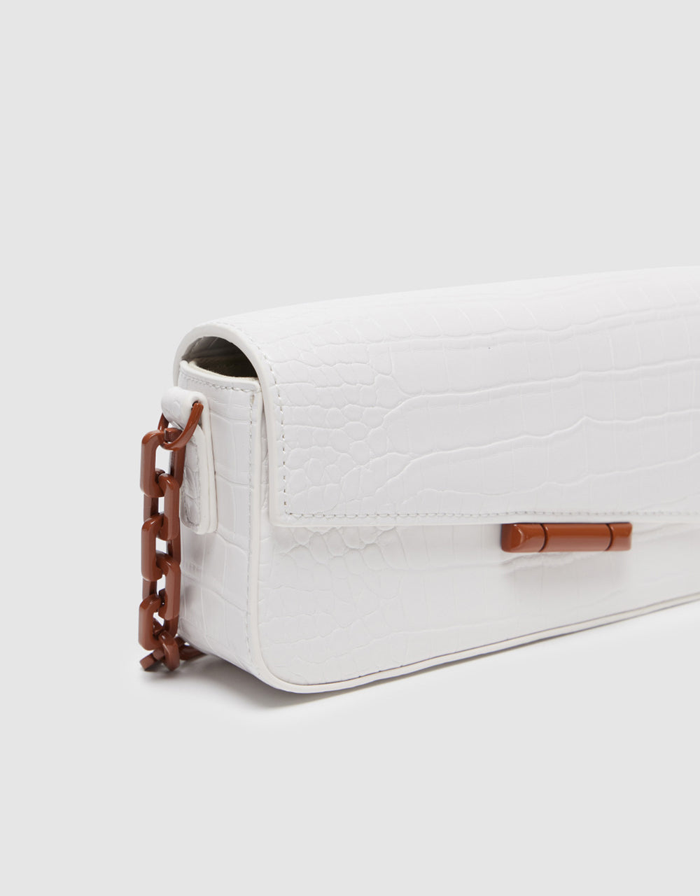 Croc Embossed Crossbody Bag