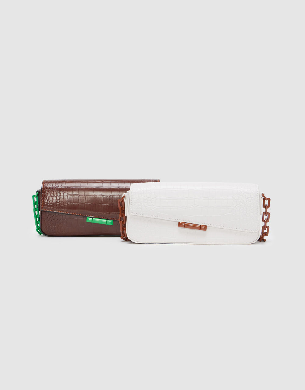 Croc Embossed Crossbody Bag