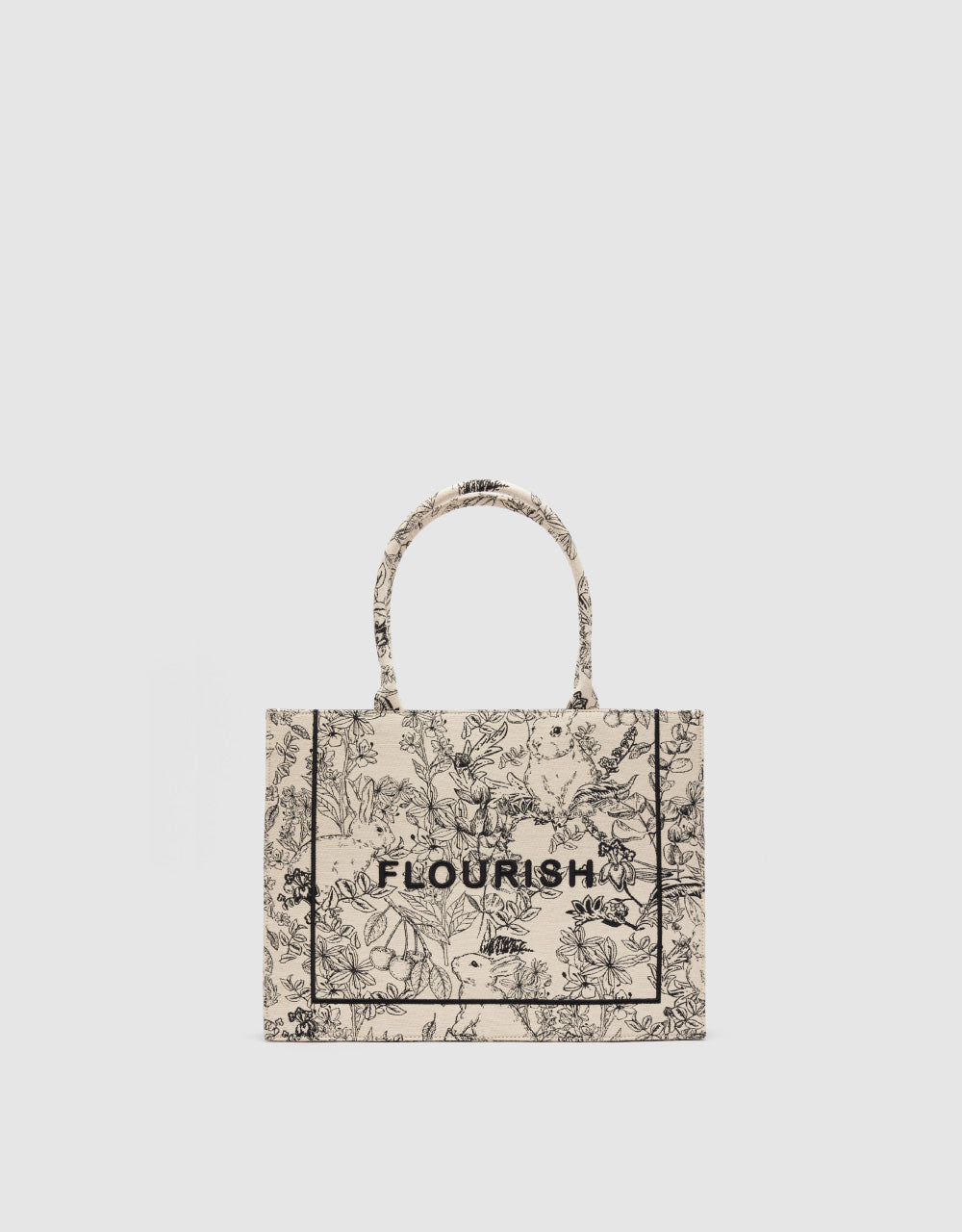 Floral Print Tote Bag