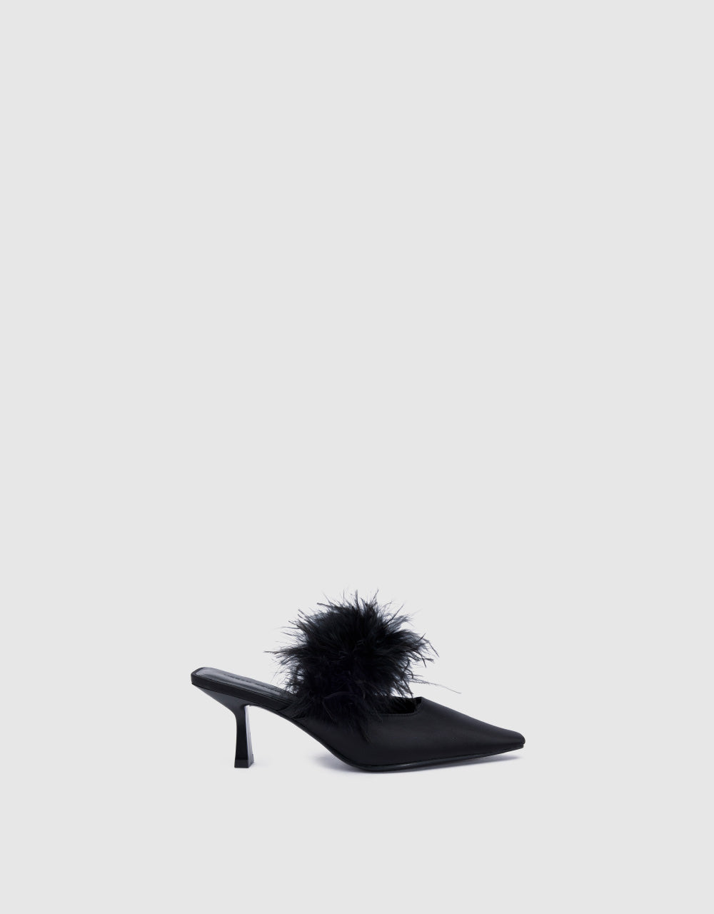 Pointed Toe Heeled Mules