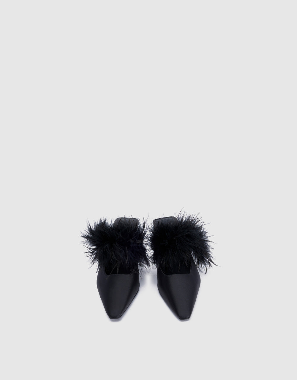 Pointed Toe Heeled Mules