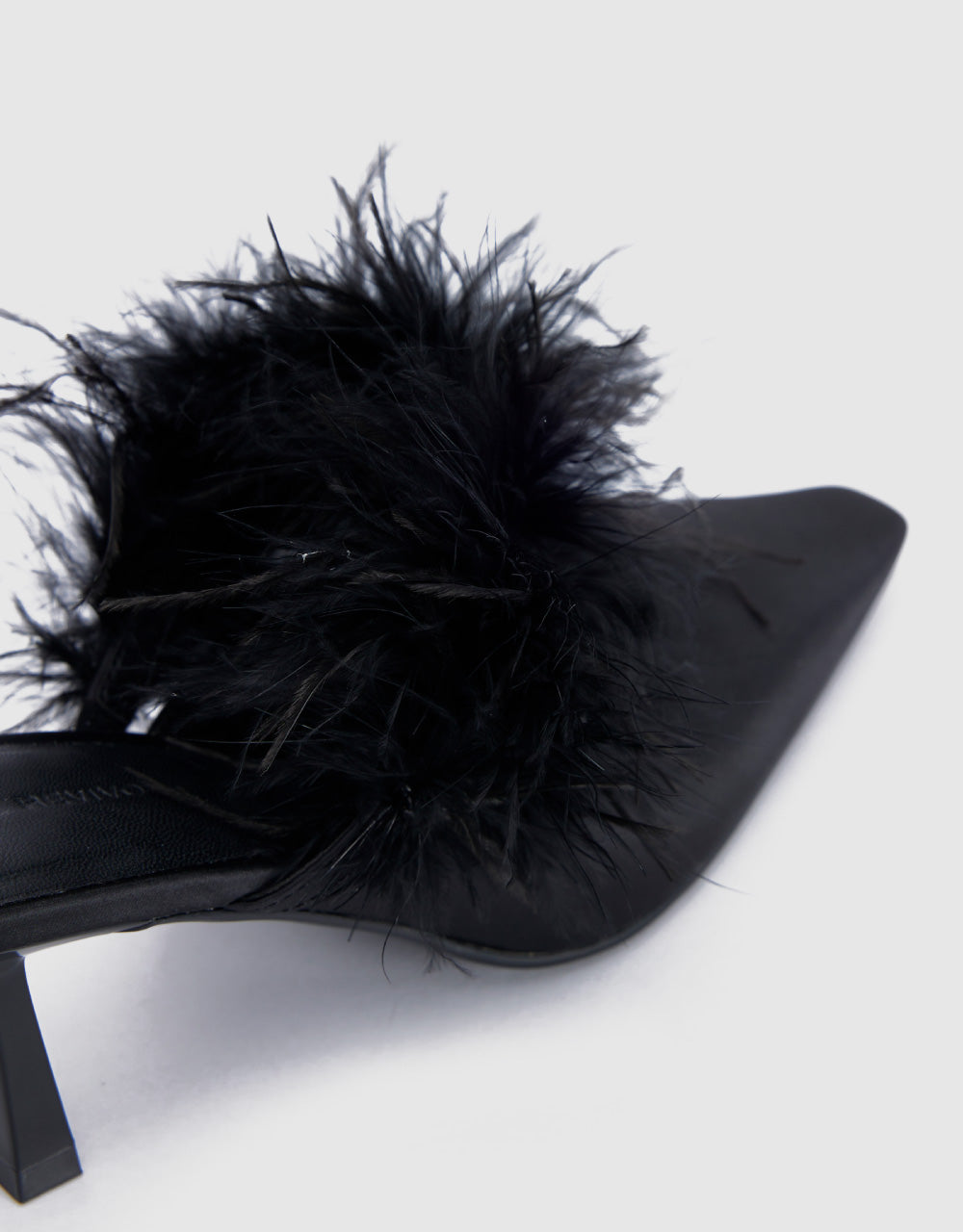 Pointed Toe Heeled Mules