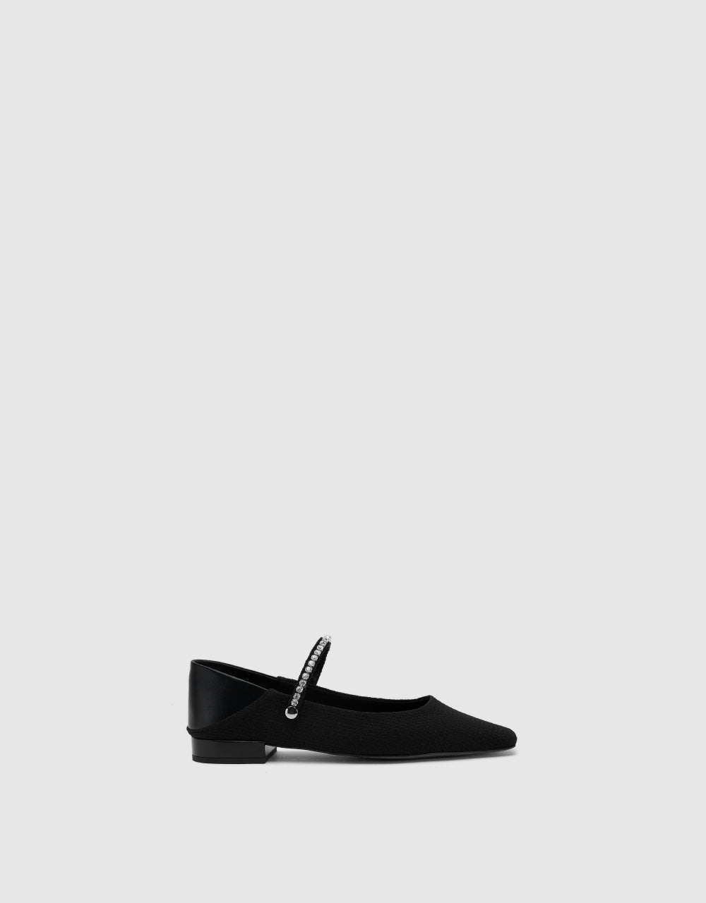 Contrast Fabric Ballet Flat