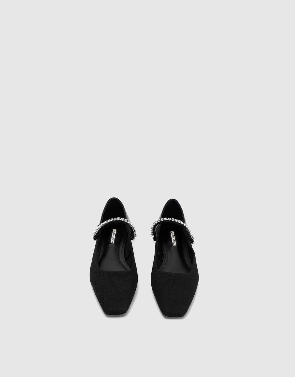 Contrast Fabric Ballet Flat