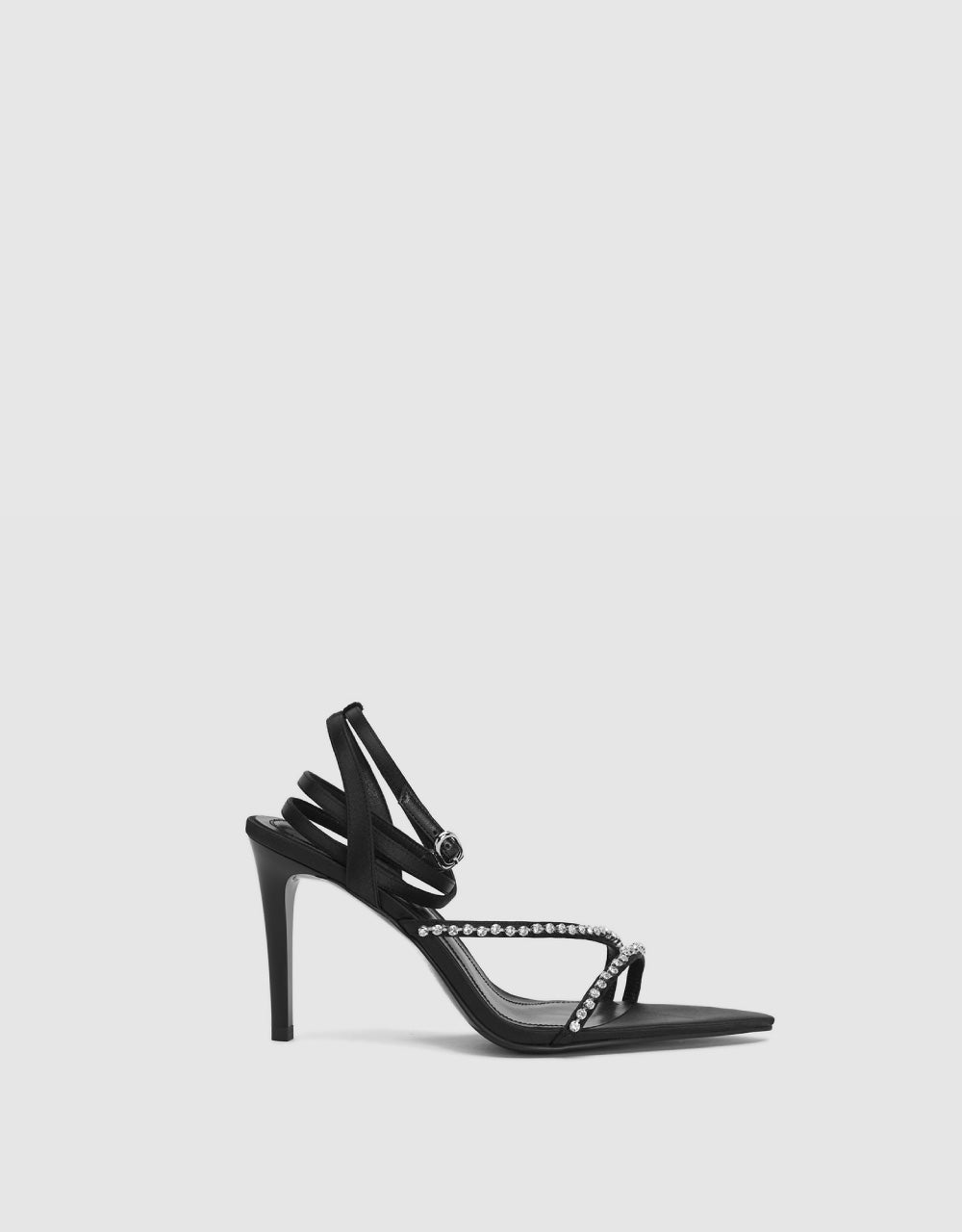 Faux Dimonds Décor Stiletto Heeled Sandals