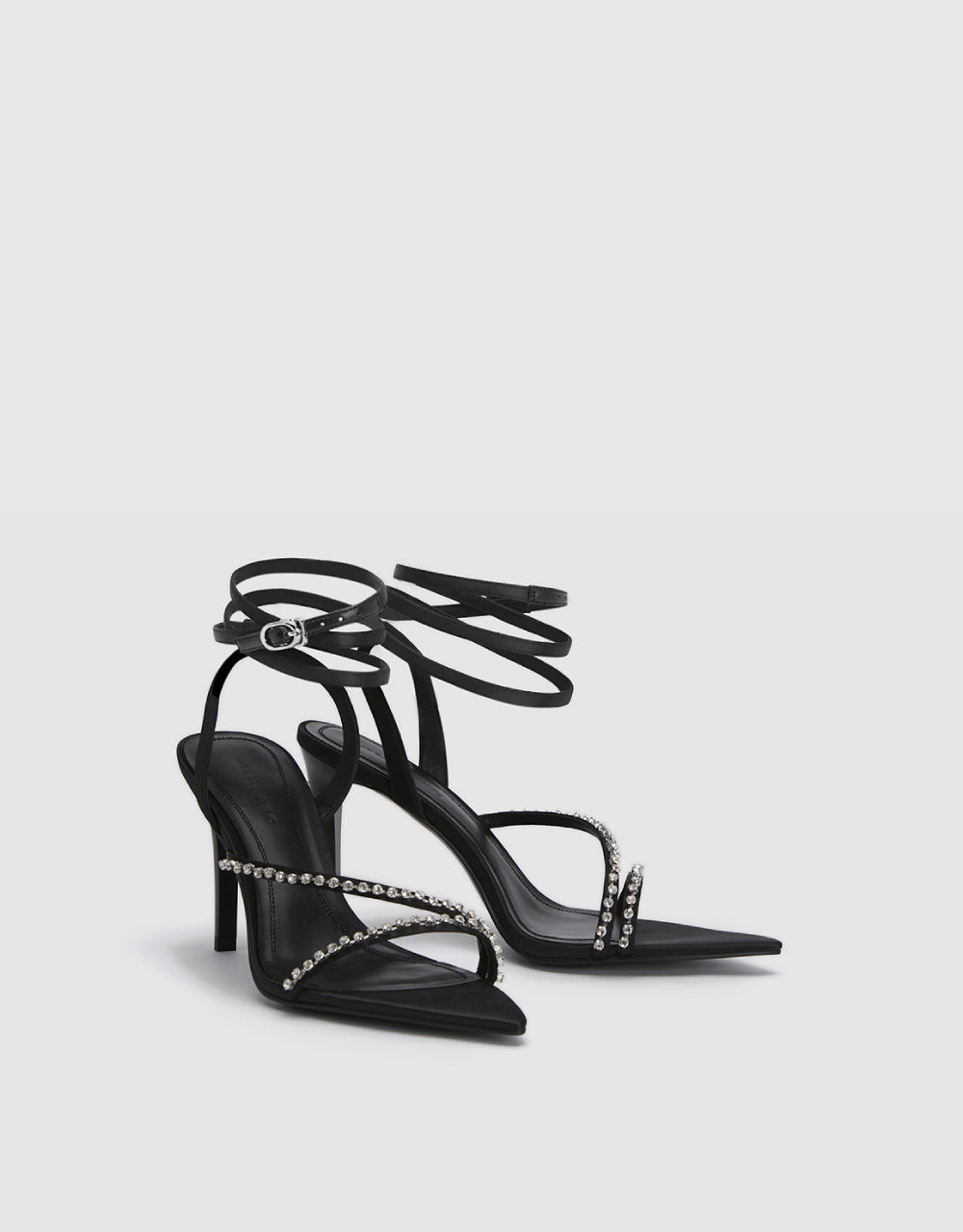 Faux Dimonds Décor Stiletto Heeled Sandals