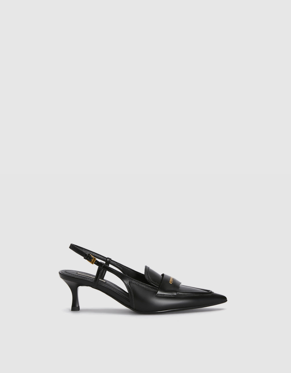 Pointed Toe Kitten Heeled Slingbacks