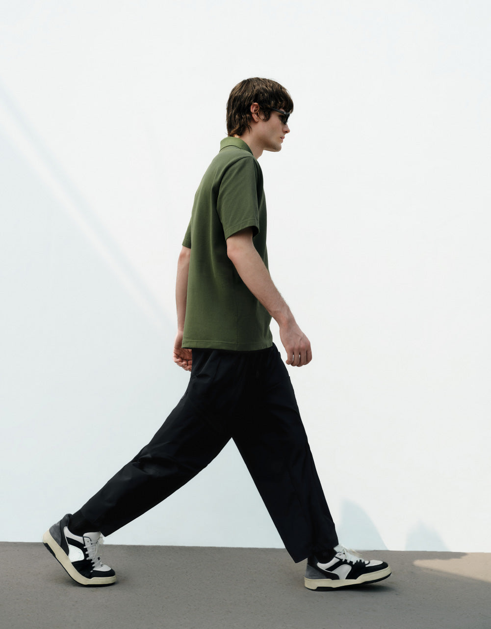Drop Shoulder Polo Shirt