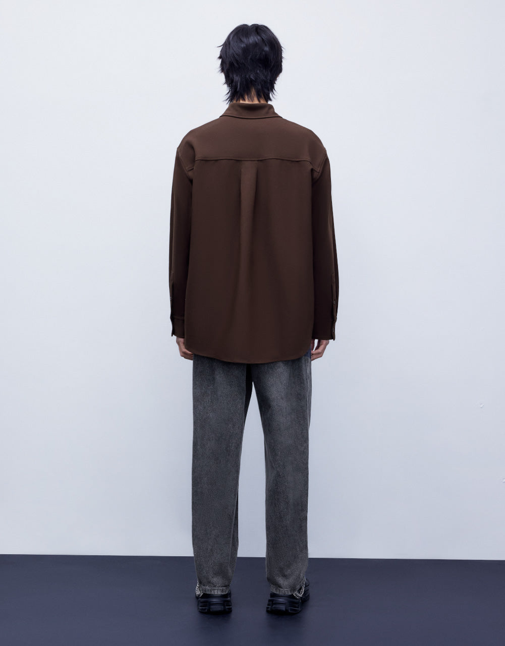 Patchwork Drop Shoulder Sleeve Shirt