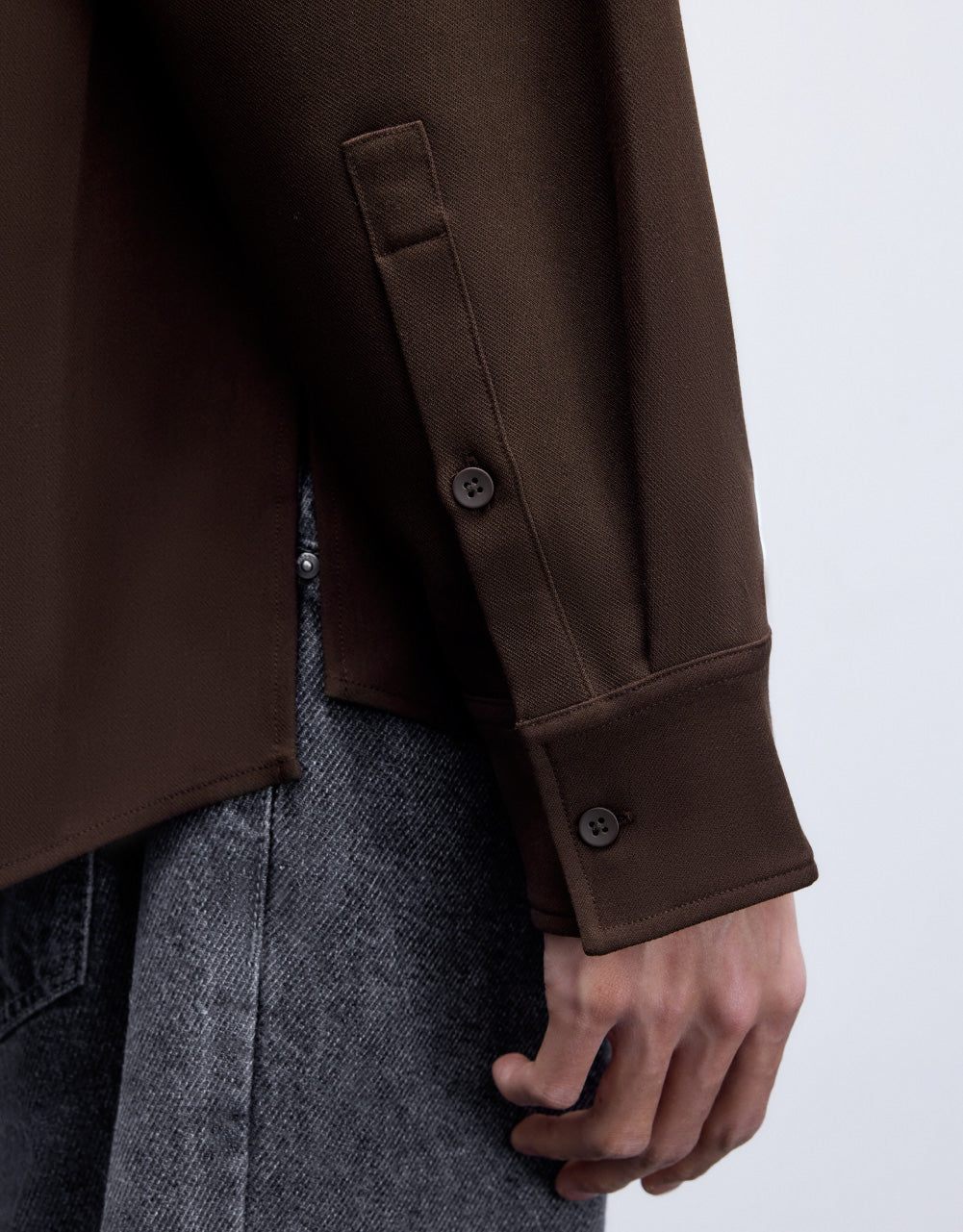 Patchwork Drop Shoulder Sleeve Shirt