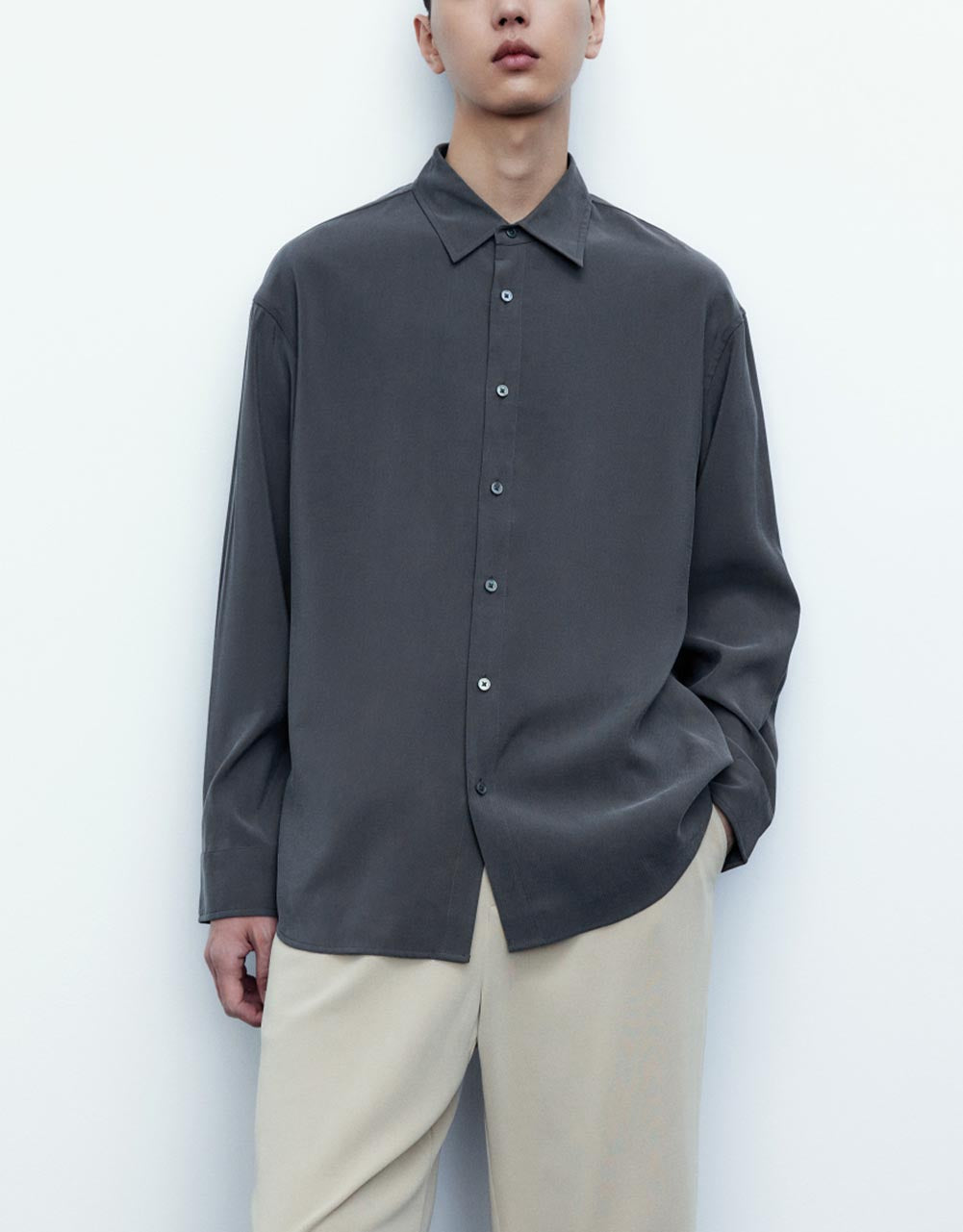 Button Up Loose Shirt