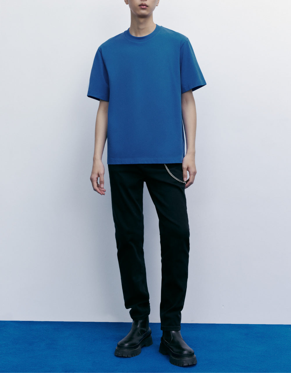 Contrast Neck T-Shirt