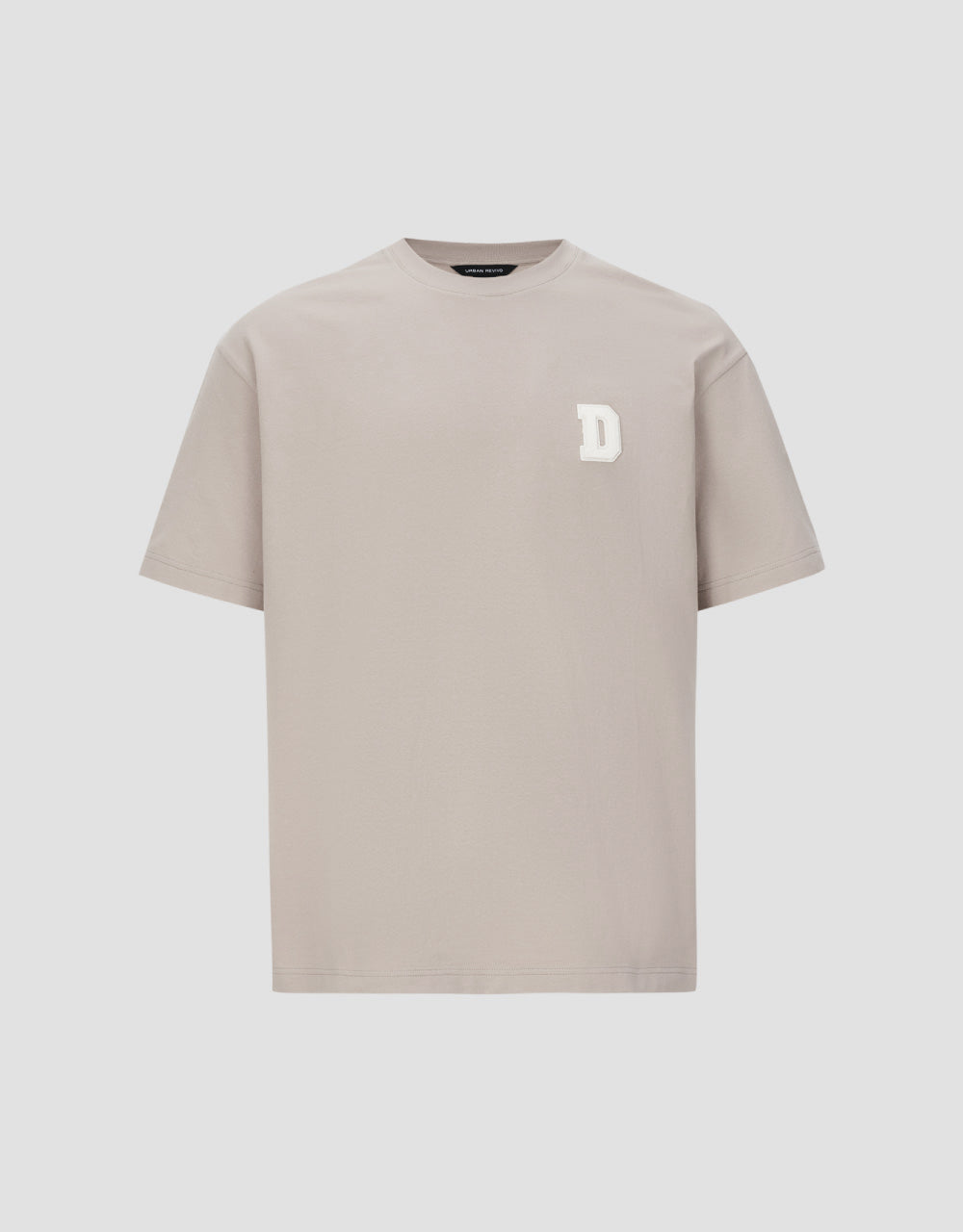 Letter Detail Crew Neck T-Shirt