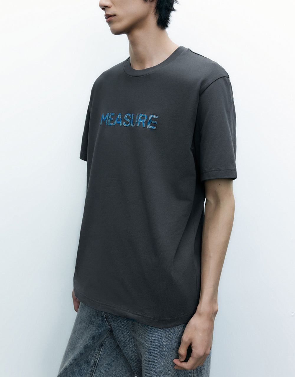 Letter Printed Crew Neck T-Shirt