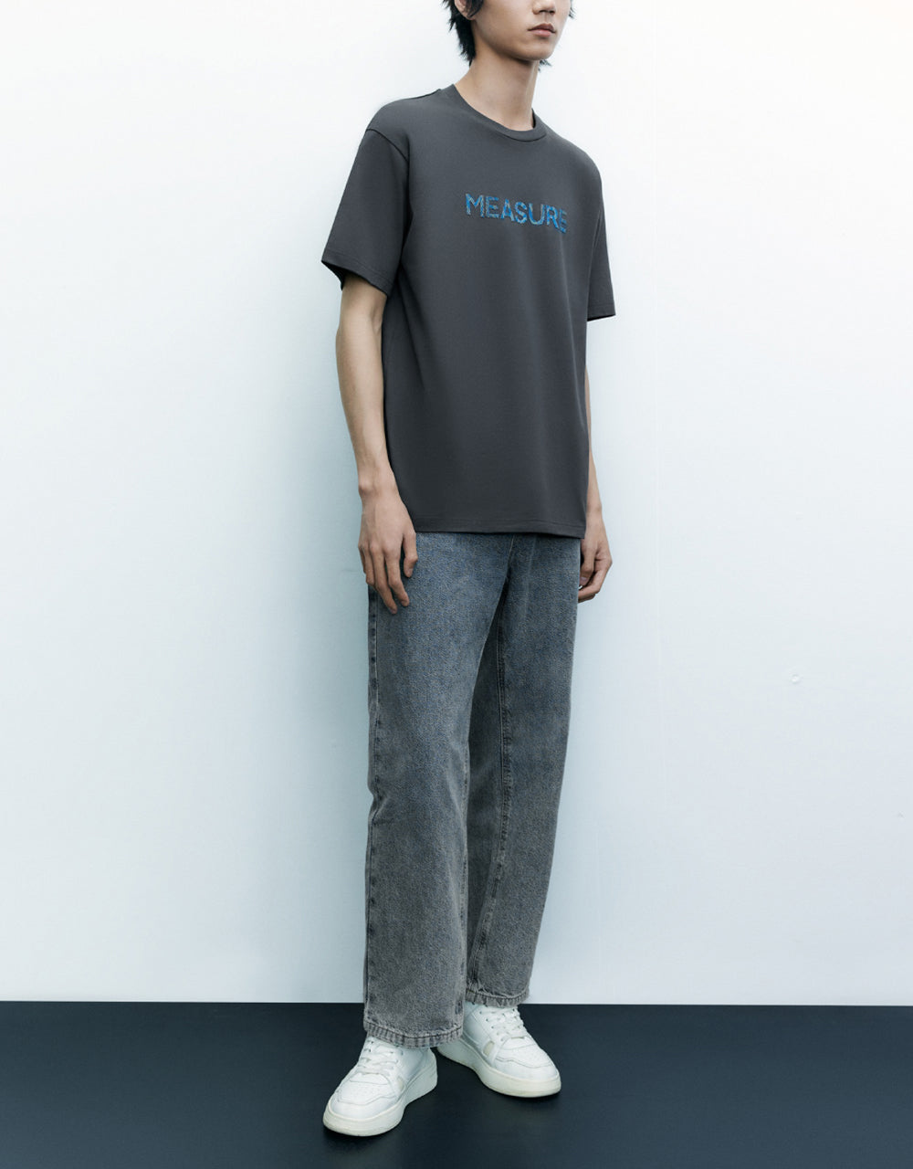 Letter Printed Crew Neck T-Shirt