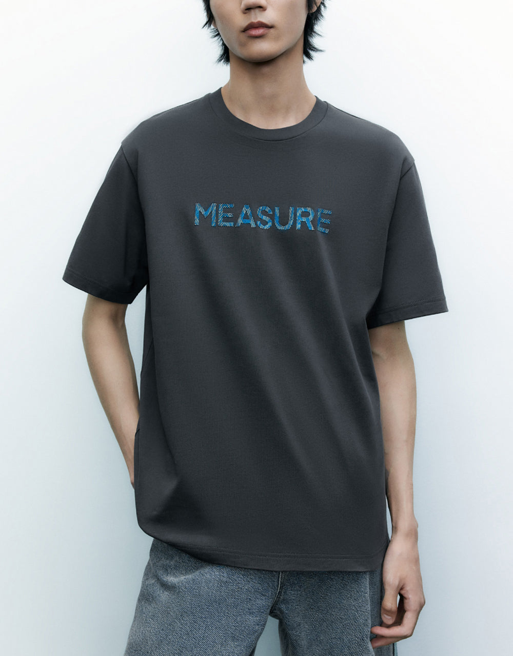 Letter Printed Crew Neck T-Shirt