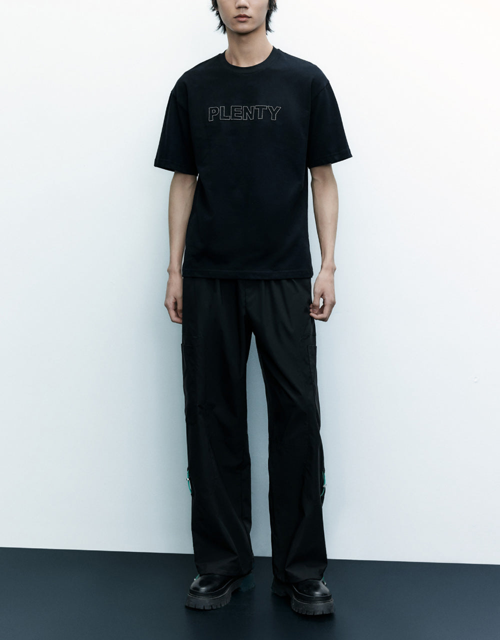Letter Printed Crew Neck T-Shirt