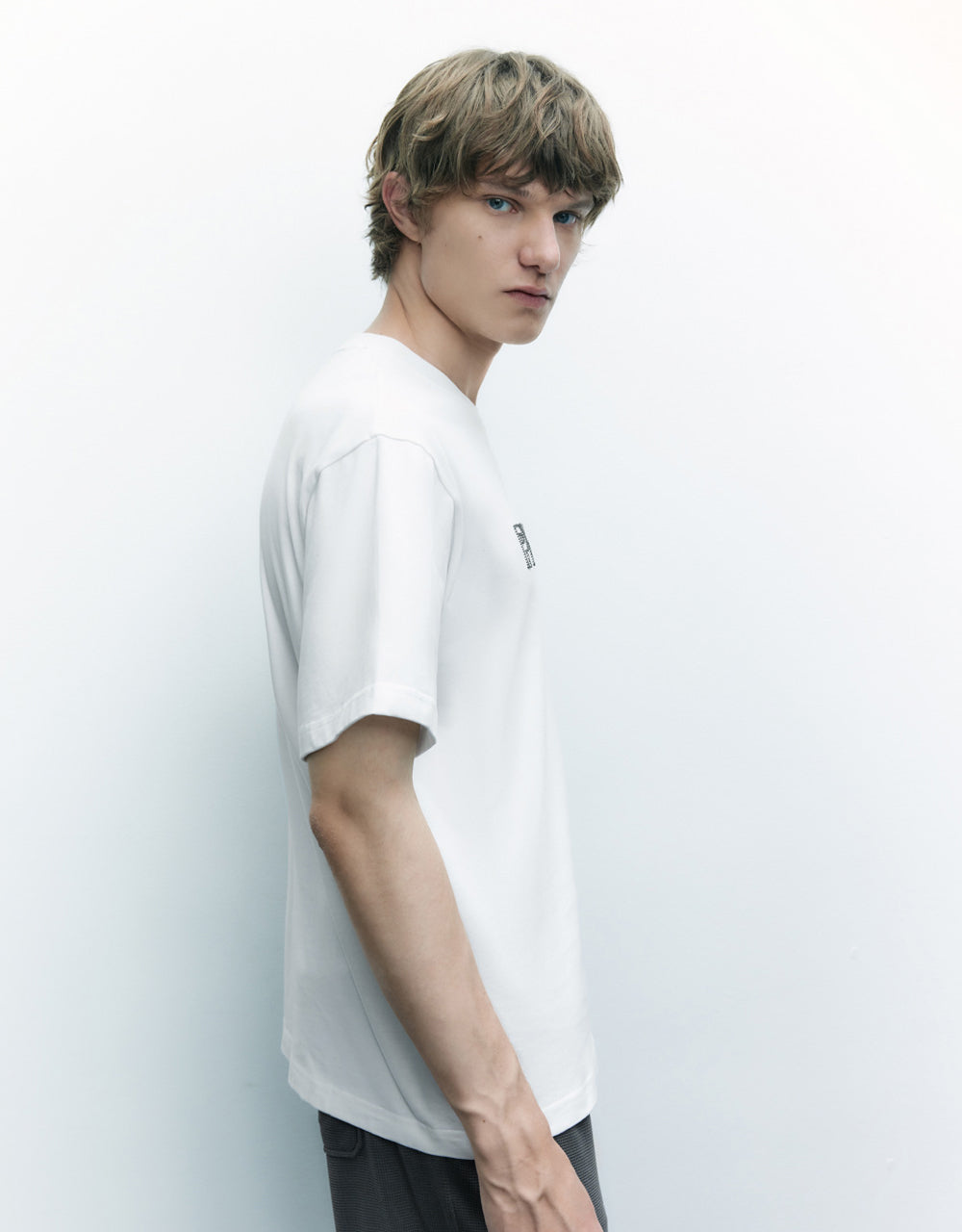 Letter Printed Crew Neck T-Shirt