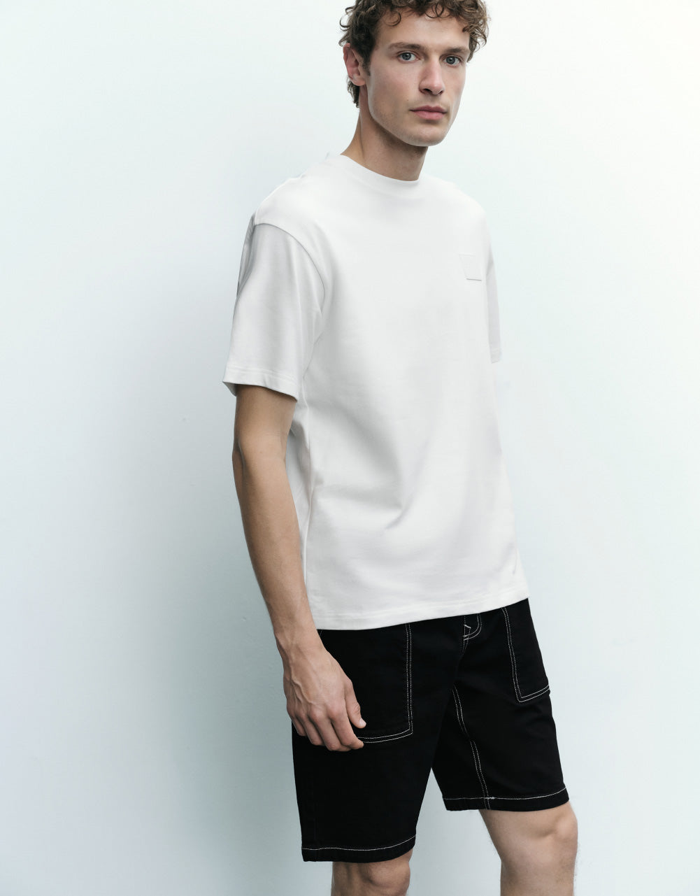Crew Neck Knitted T-Shirt