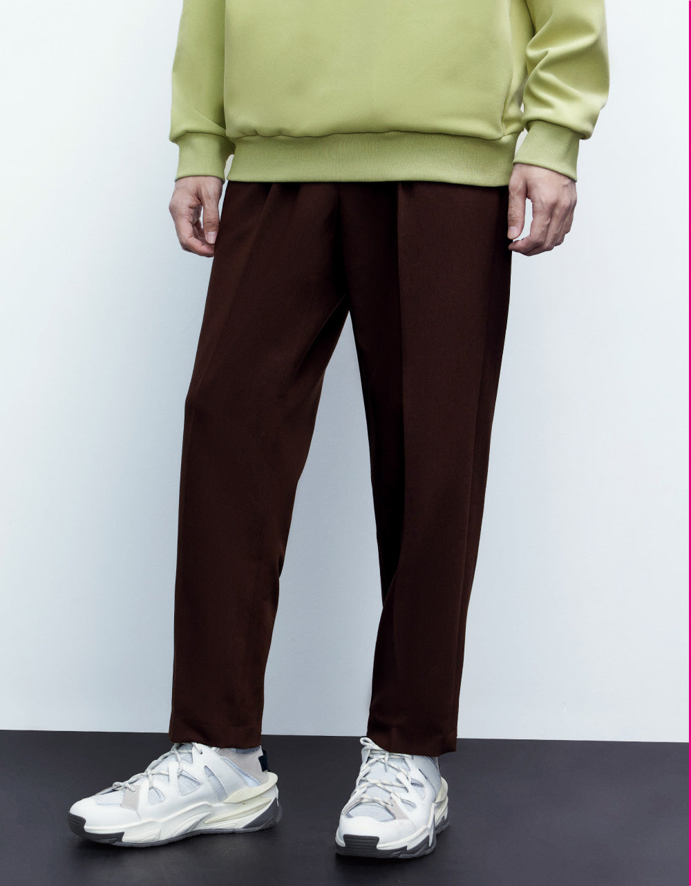 Loose Fit Straight Trousers