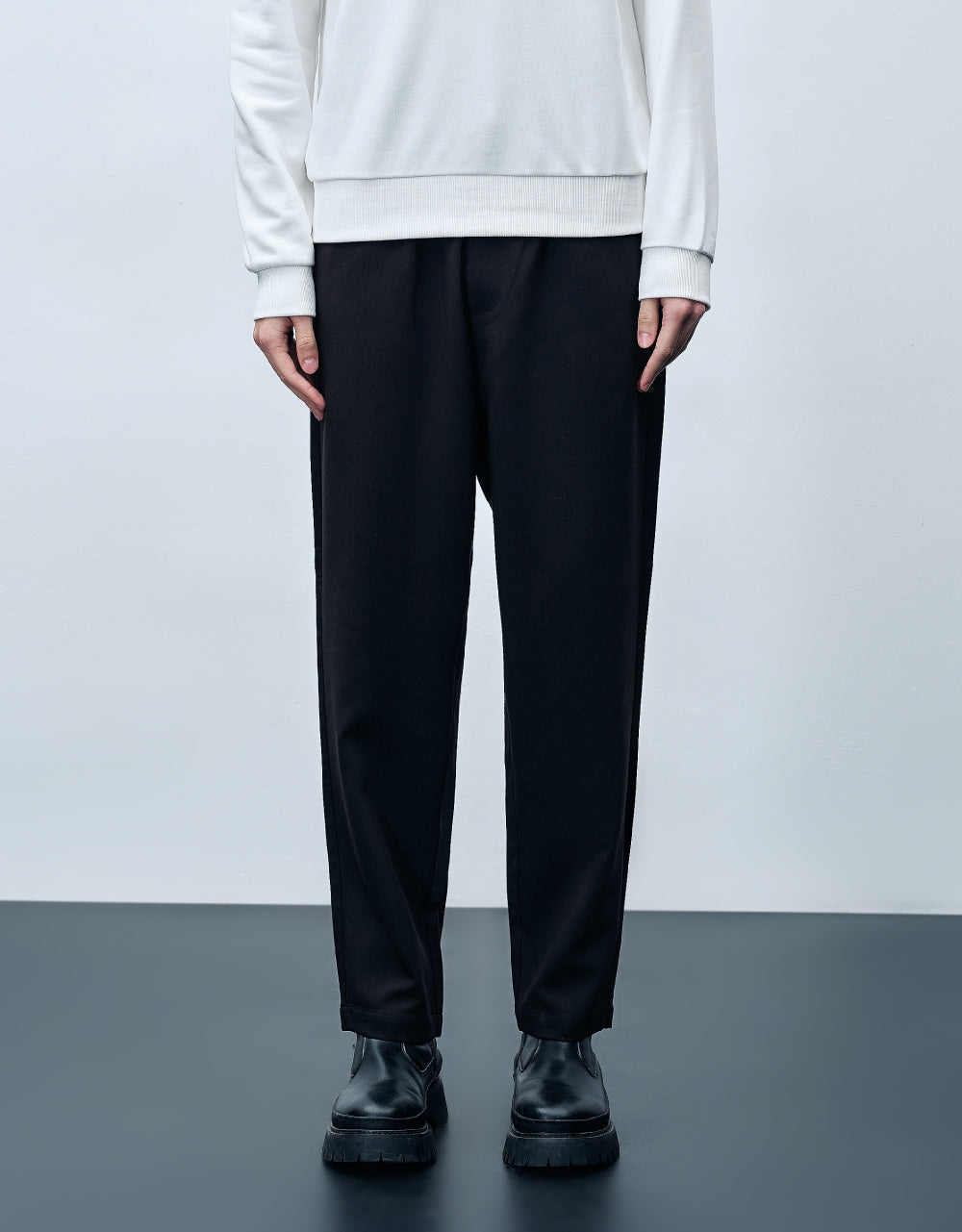 Drawstring Waist Straight Pants