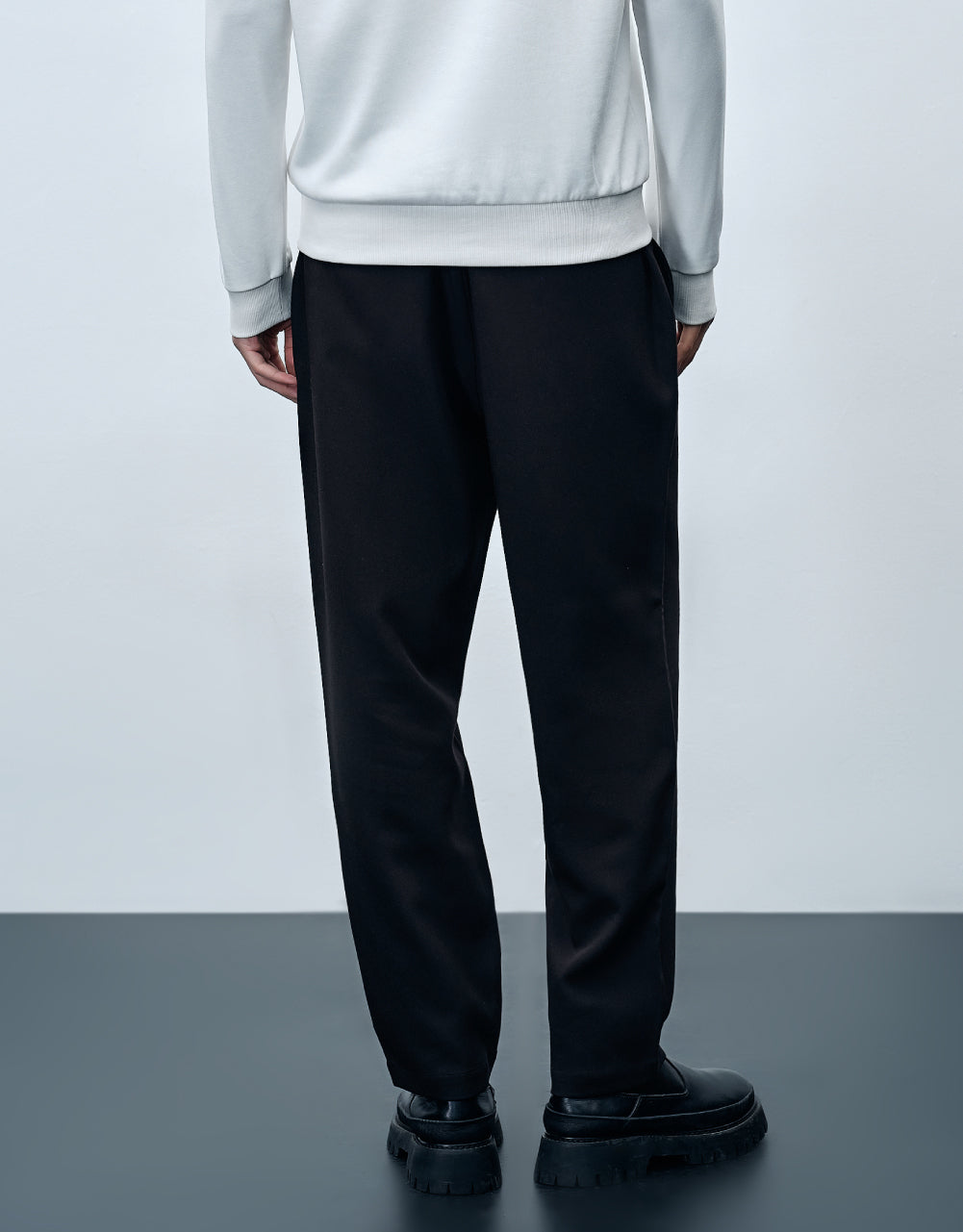 Drawstring Waist Straight Pants