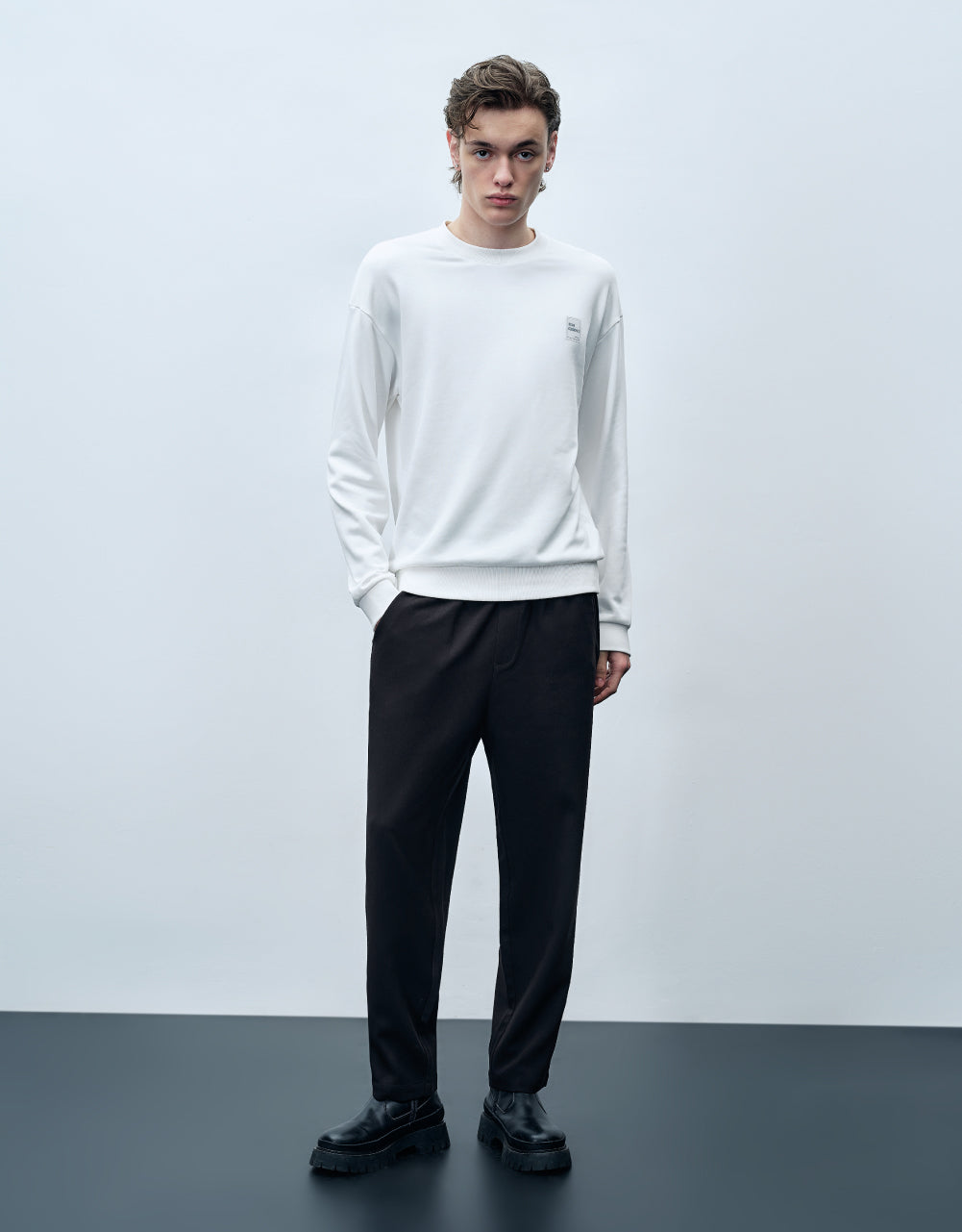 Drawstring Waist Straight Pants