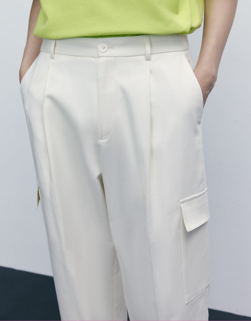 Oversized Straight Pants With Pockets