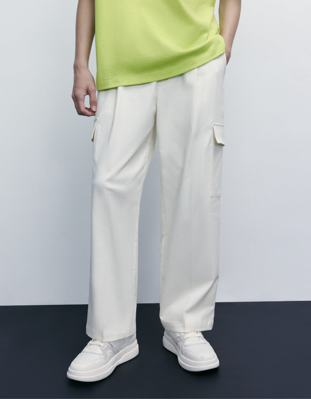 Oversized Straight Pants With Pockets