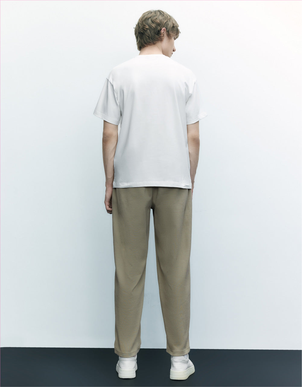 Drawstring Waist Straight Pants