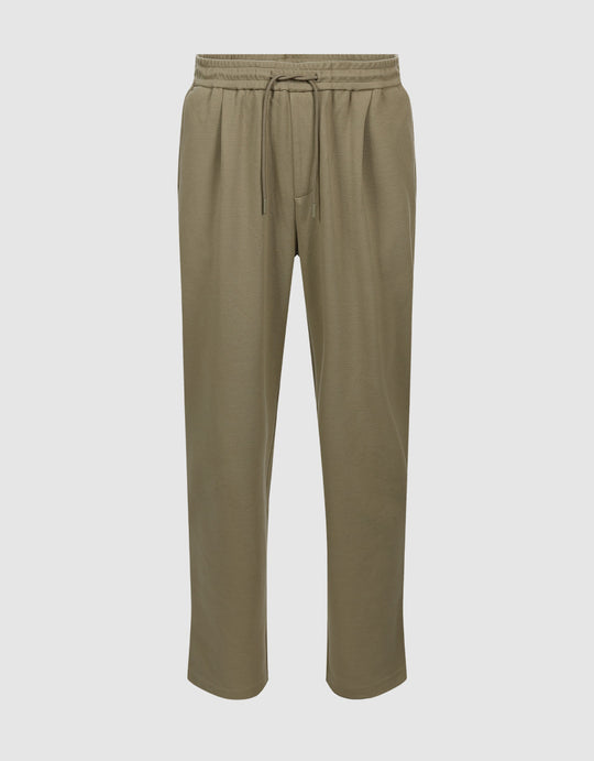 Drawstring Waist Straight Pants