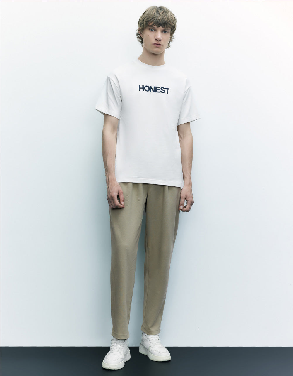 Drawstring Waist Straight Pants