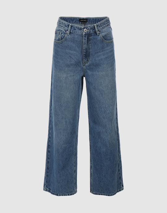 Loose Fit Straight Jeans