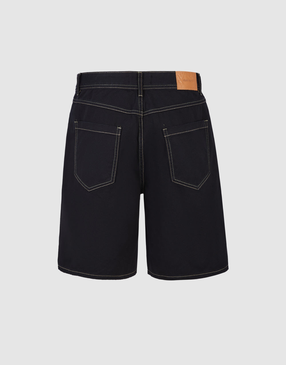 Mid-Waist Denim Shorts