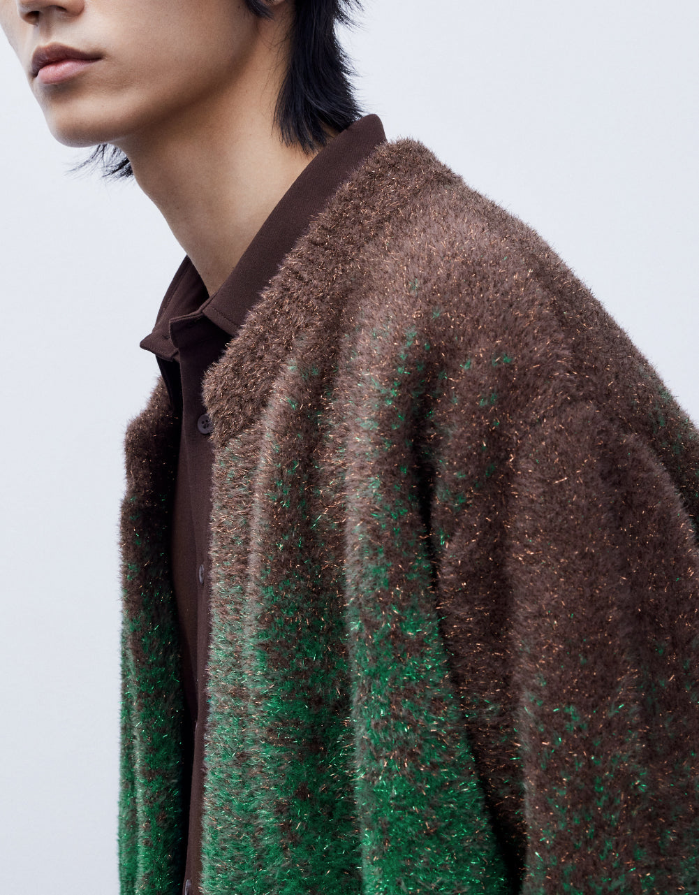 Constrast Knitted Cardigan