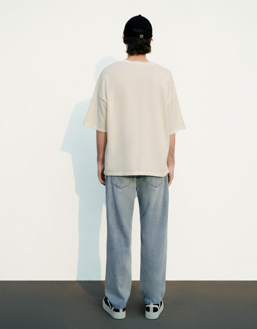 Pocket Detail Crew Neck Knitted T-Shirt