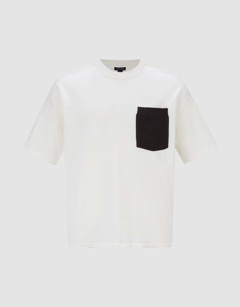 Pocket Detail Crew Neck Knitted T-Shirt