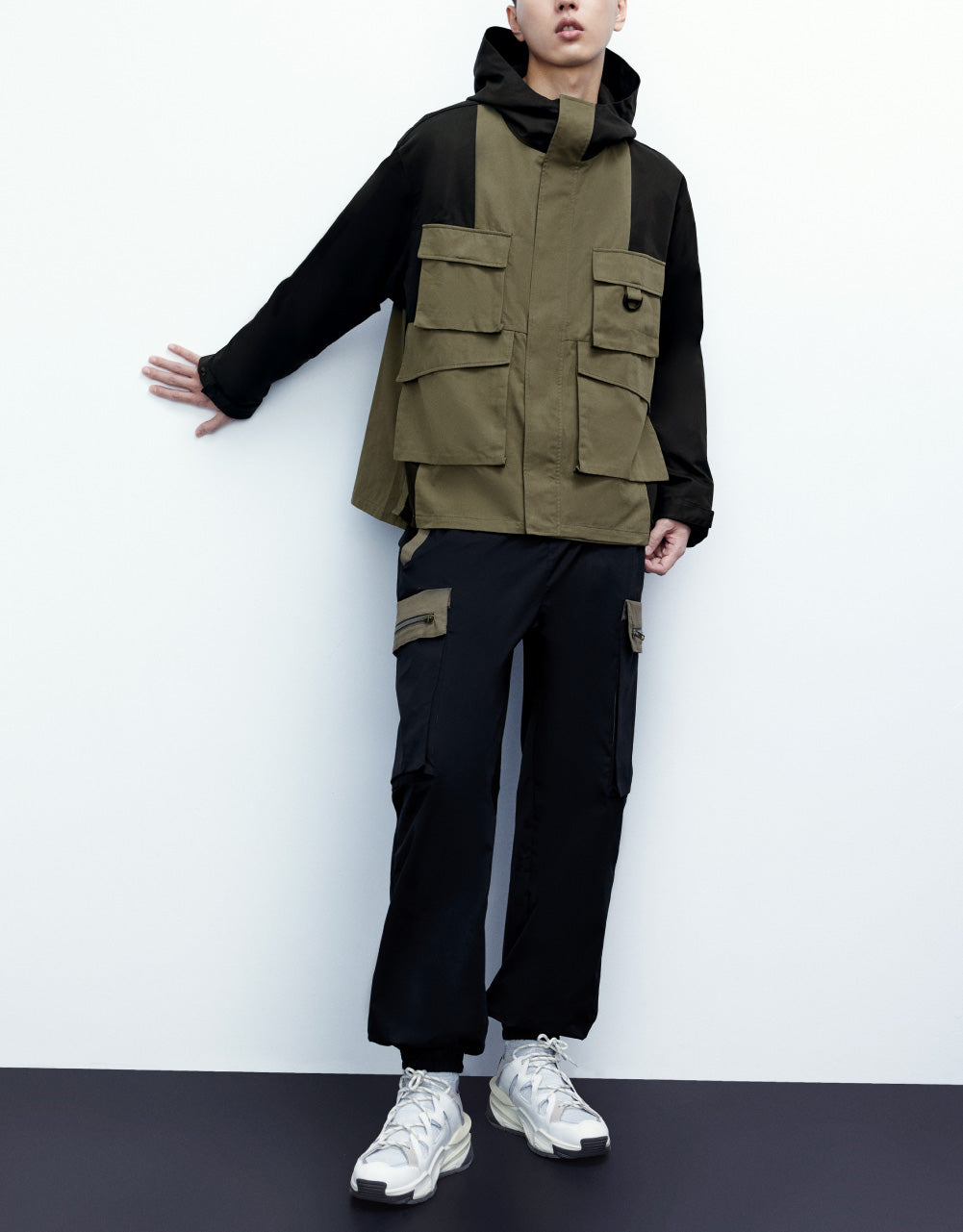 Colorblock Hooded Jacket