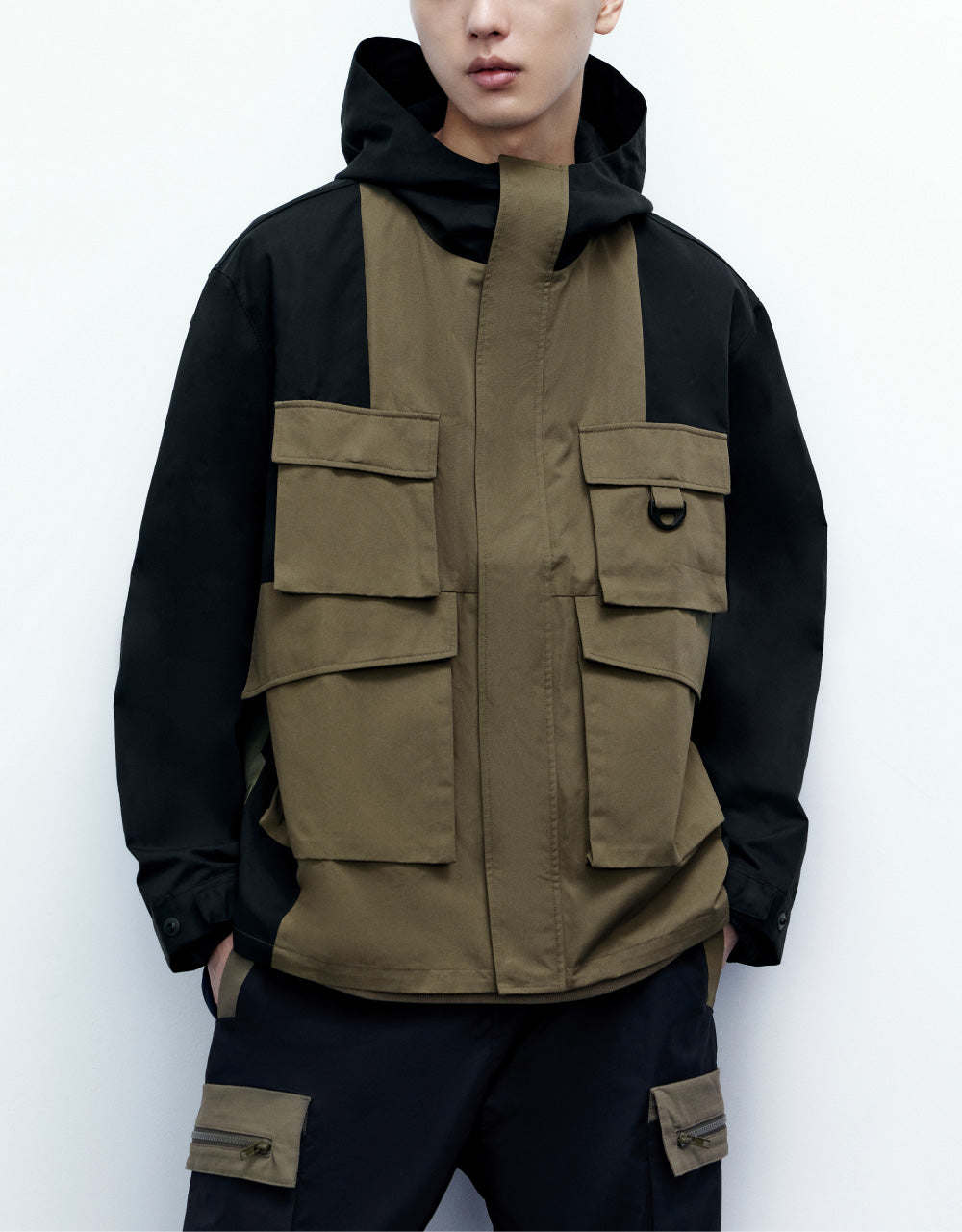 Colorblock Hooded Jacket