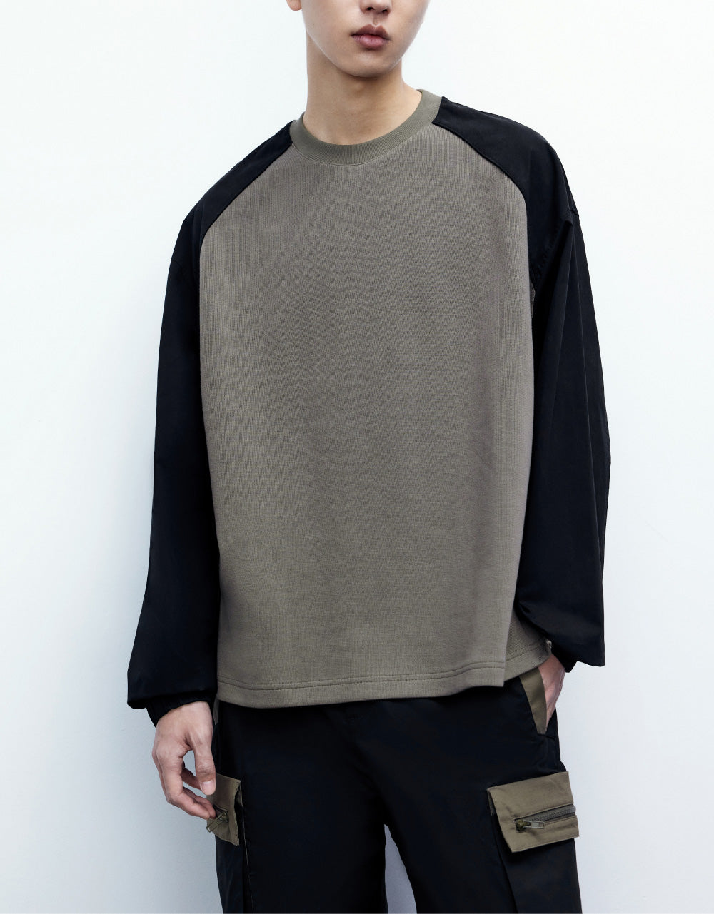 Contrast Crew Neck T-Shirt