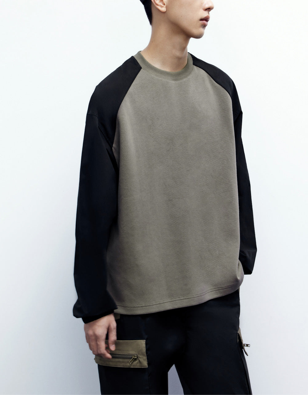 Contrast Crew Neck T-Shirt