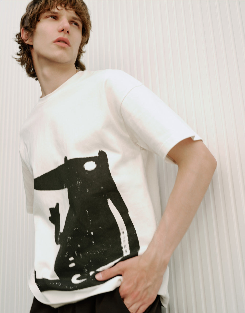 Animal Printed Crew Neck T-Shirt