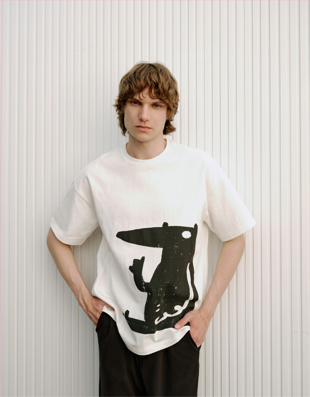Animal Printed Crew Neck T-Shirt