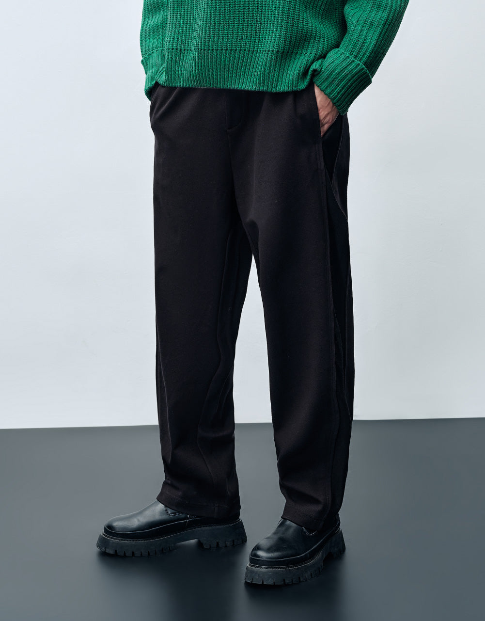 Drawstring Straight Pants