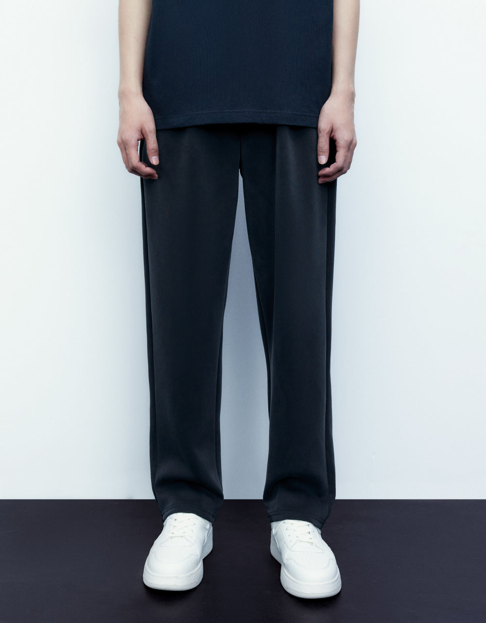 Drawstring Waist Knitted Pants
