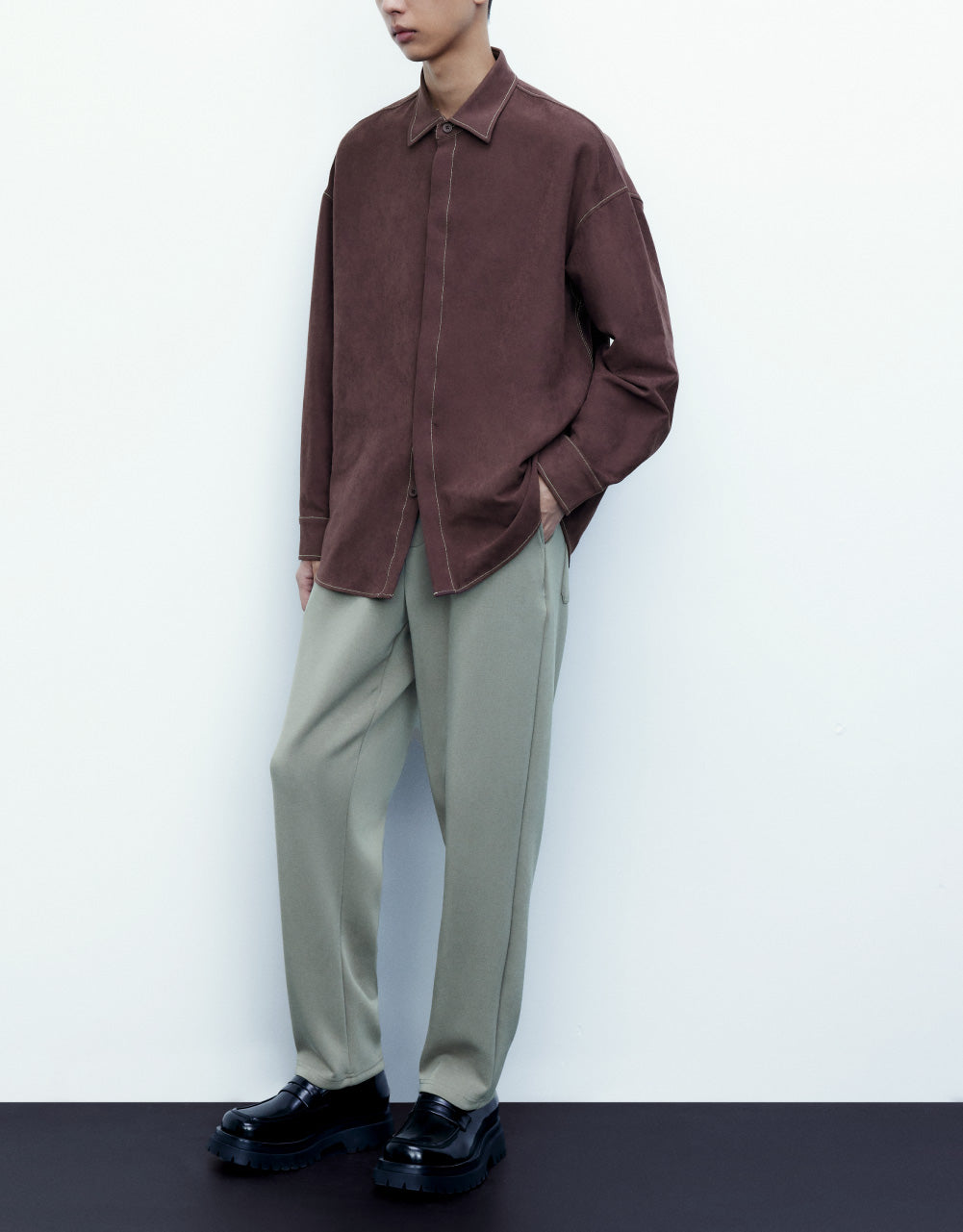 Drawstring Waist Knitted Pants