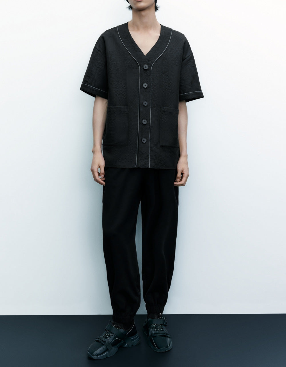Drawstring Hem Knitted Jogger Pants