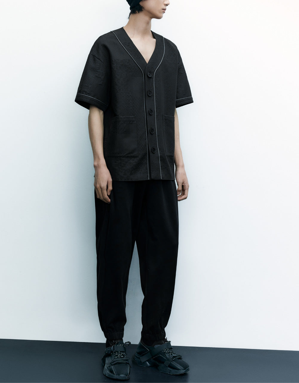 Drawstring Hem Knitted Jogger Pants