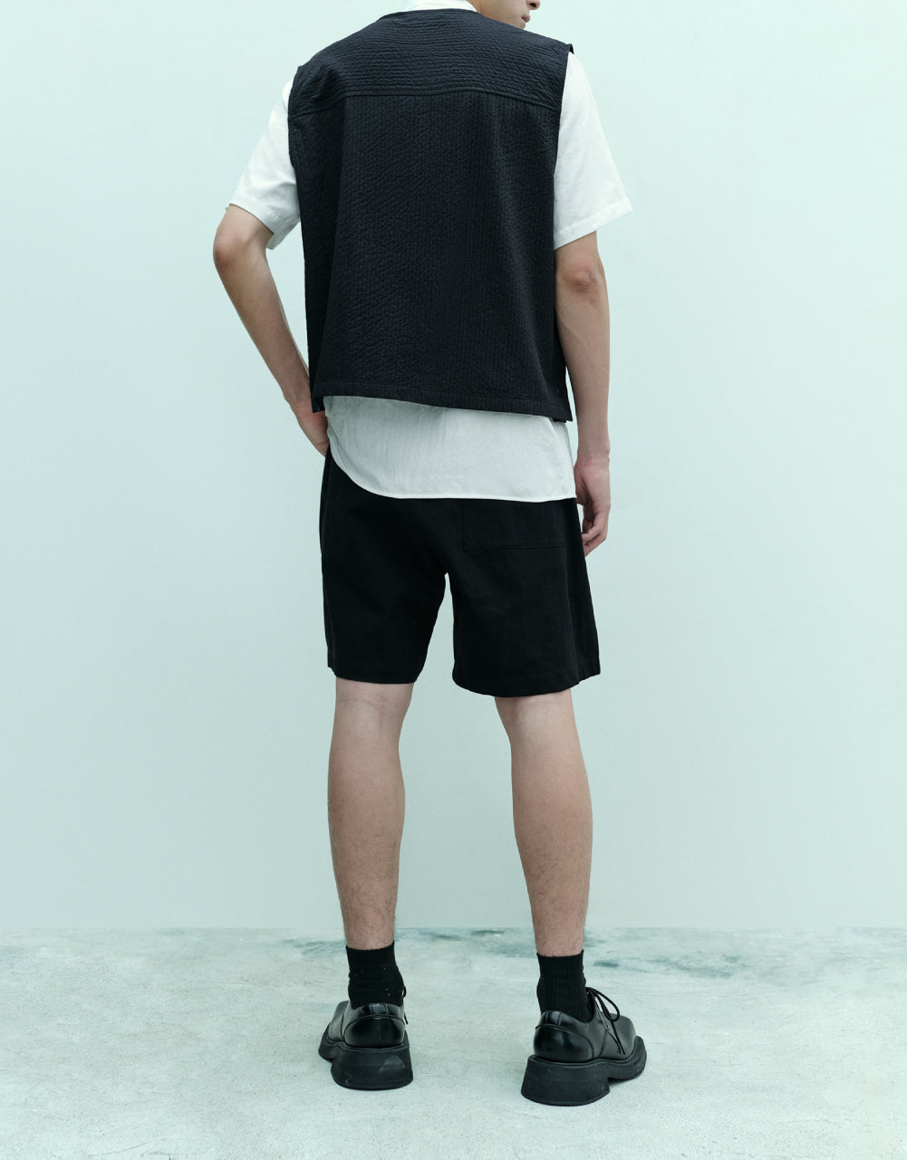 Oversized Drawstring Waist Shorts